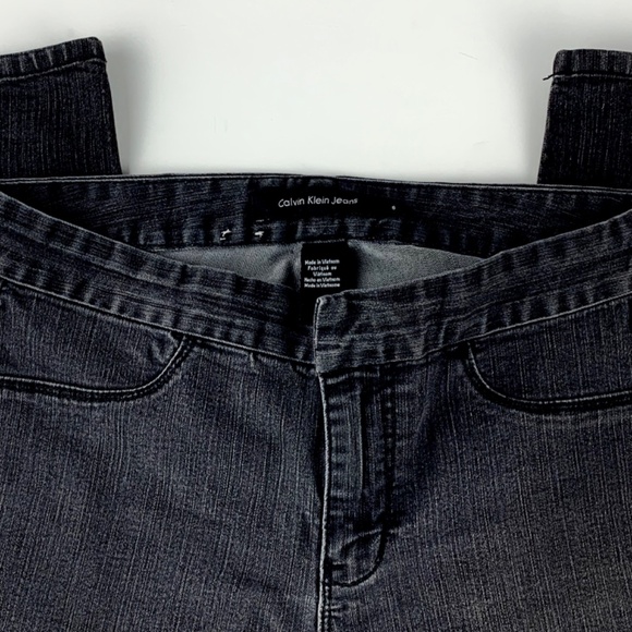 💥$45 TODAY ONLY!💥 CK Calvin Klein Jeans Skinny Gray Straight Leg Jeans/Jeggings - Picture 6 of 12